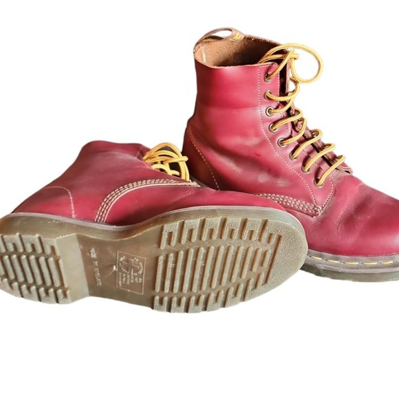 Red Doc Marten Boots - Picture 3 of 3